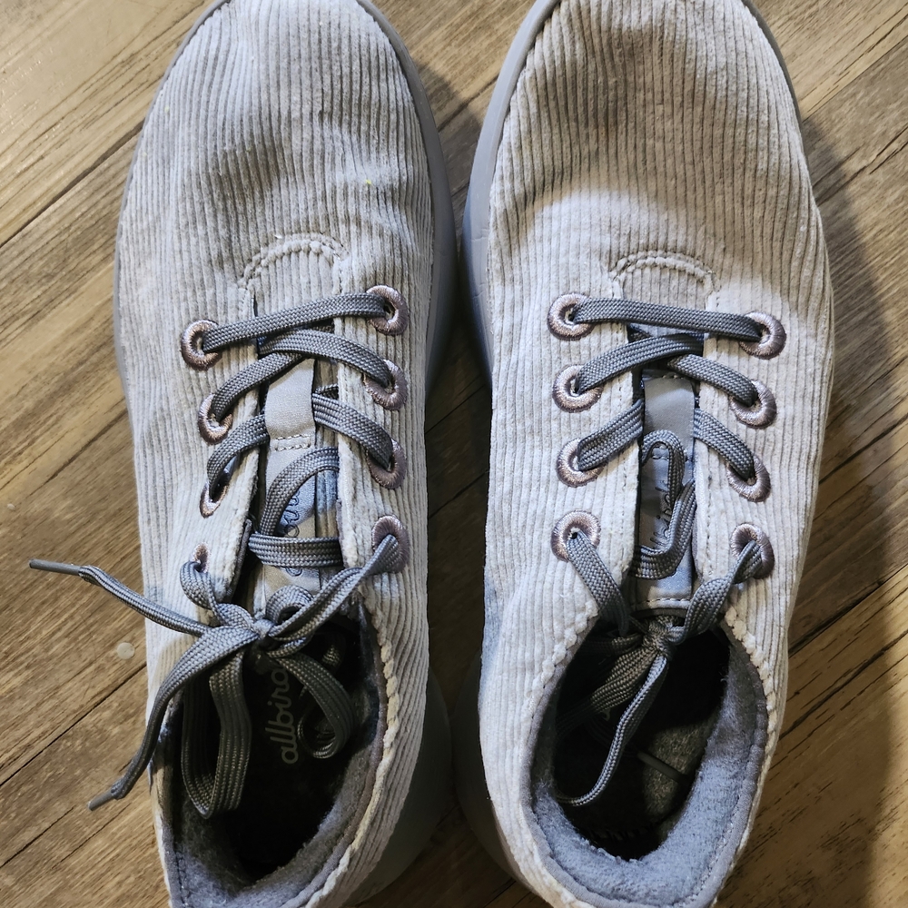 Gray Corduroy Sneakers